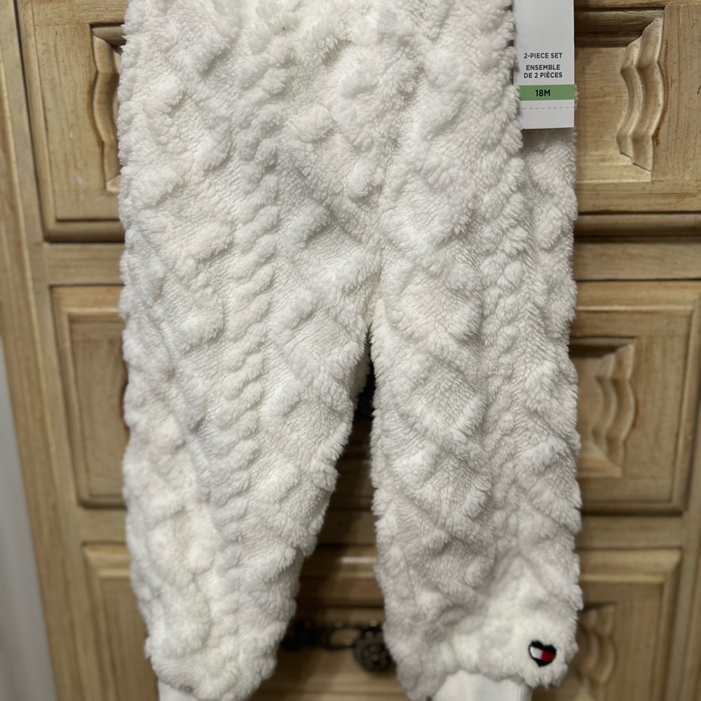 Tommy Hilfiger Kids White Fleece Bottoms